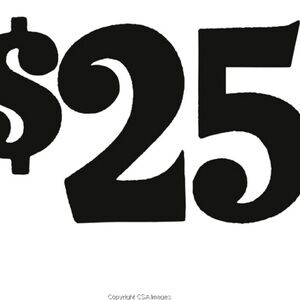 $25 starting Bid, live show listing